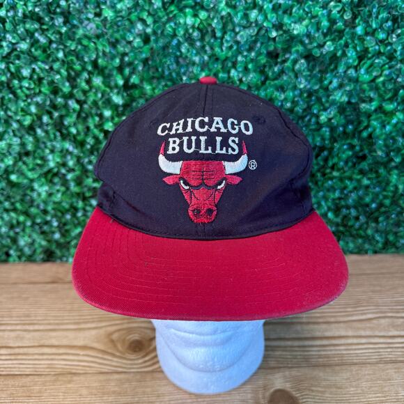 Vintage Official NBA Chicago Bulls SnapBack Hat Twins Boston - Picture 1 of 7